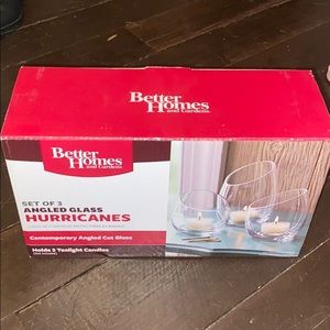 Glass tea light decor